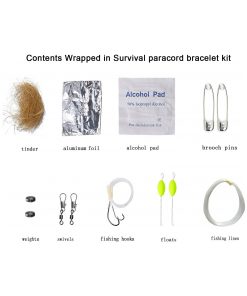 survival bracelet fishing hook